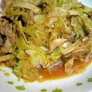 簡単に豚キャベしょうが焼煮